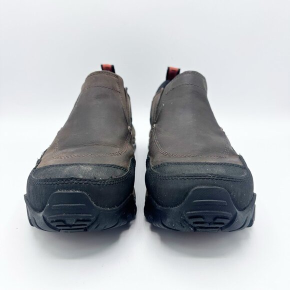 Merrell J21139 Polarand Rove Moc Men Size 8.5 Brown Waterproof Ice Grip Soles